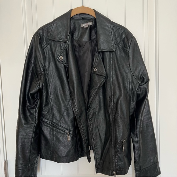 Faux Leather Moto Jacket - Picture 2 of 4